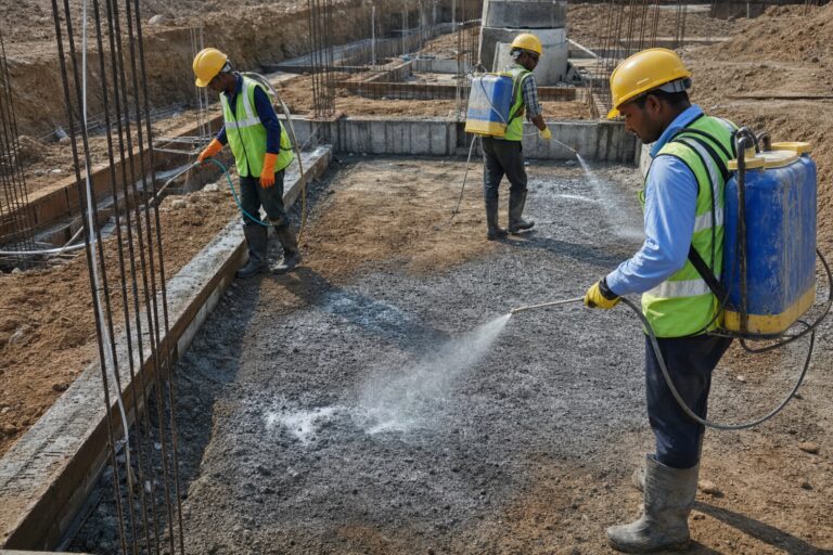 Pre-construction anti-termite soil treatment in Kalyan
